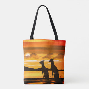 Greyhound Sunrise Tote Bag