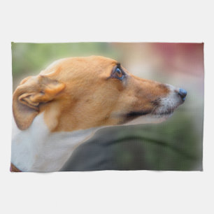 Greyhound teatowel - Pretty girl P2 Tea Towel