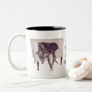 Greyhound This Is The Life Cute Two-Tone Coffee Mug