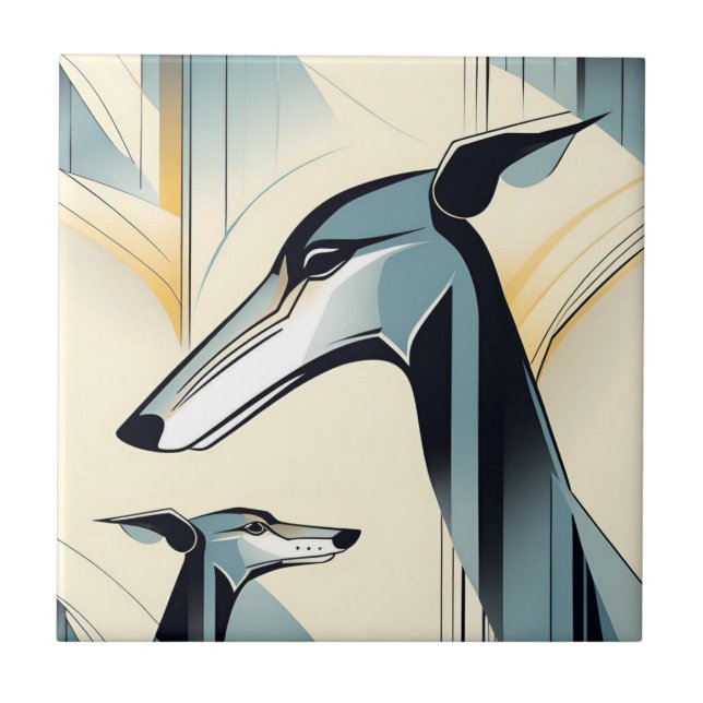 Greyhound Tile (Front)
