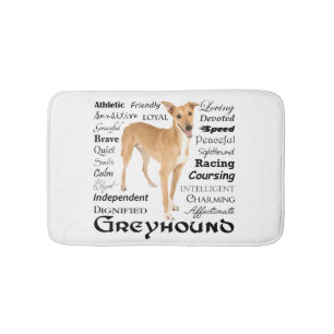 Greyhound Traits Bathmat