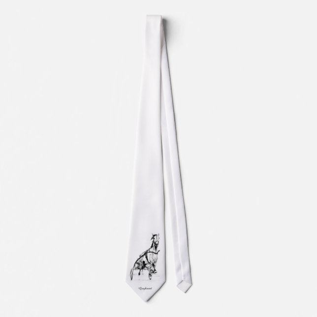 Greyhound Trotter Horse Tie (Front)
