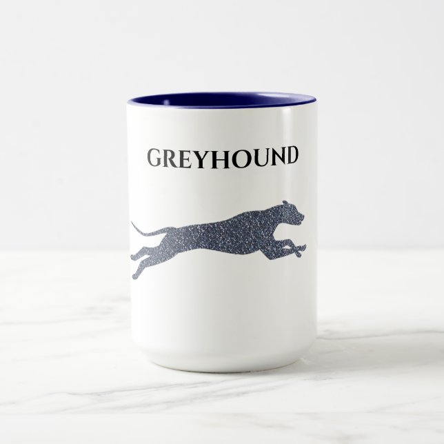 Greyhound two toned mug. mug (Center)