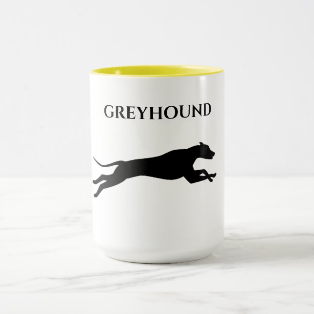 Greyhound two toned mug. mug (Center)