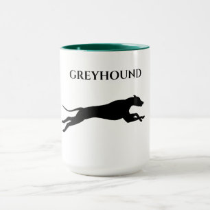 Greyhound two toned mug. mug