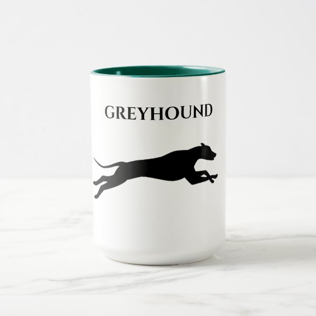Greyhound two toned mug. mug (Center)