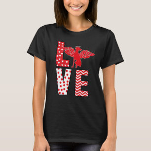 Greyhound Valentines Day Love Valentine Cute Heart T-Shirt