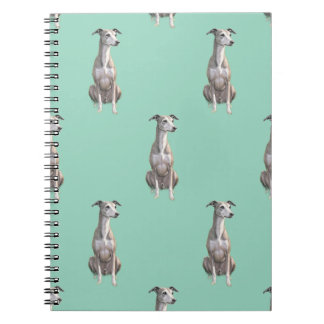 Greyhound Watercolor Print Spiral Notebook