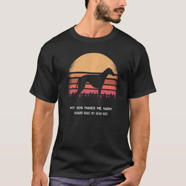 Greyhound Windhound Dog Breed  3 T-Shirt (Front)