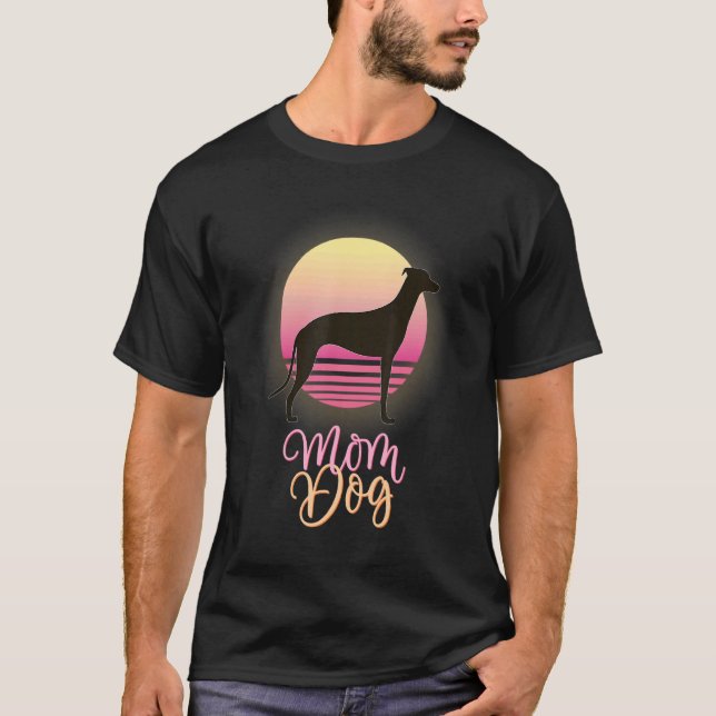 Greyhound Windhound Retro 1 T-Shirt (Front)