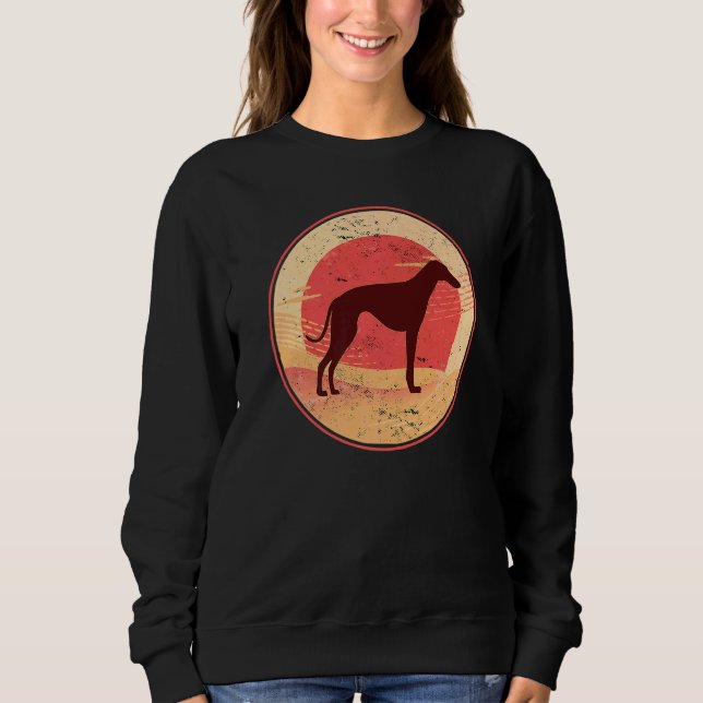 Greyhound Windhound Retro  23 Sweatshirt (Front)