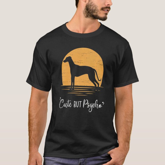 Greyhound Windhound Retro  3 T-Shirt (Front)