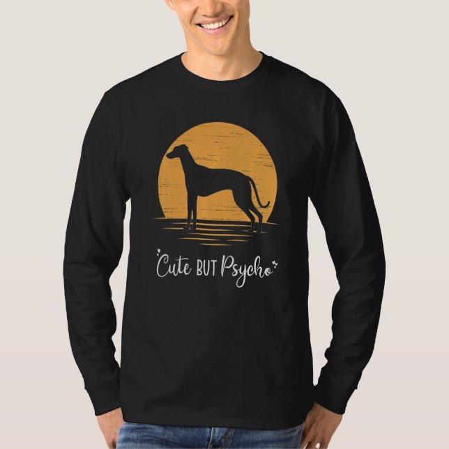 Greyhound Windhound Retro  3 T-Shirt (Front)
