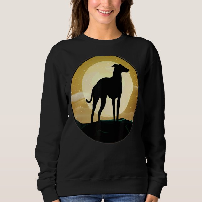Greyhound Windhound Retro Sweatshirt (Front)