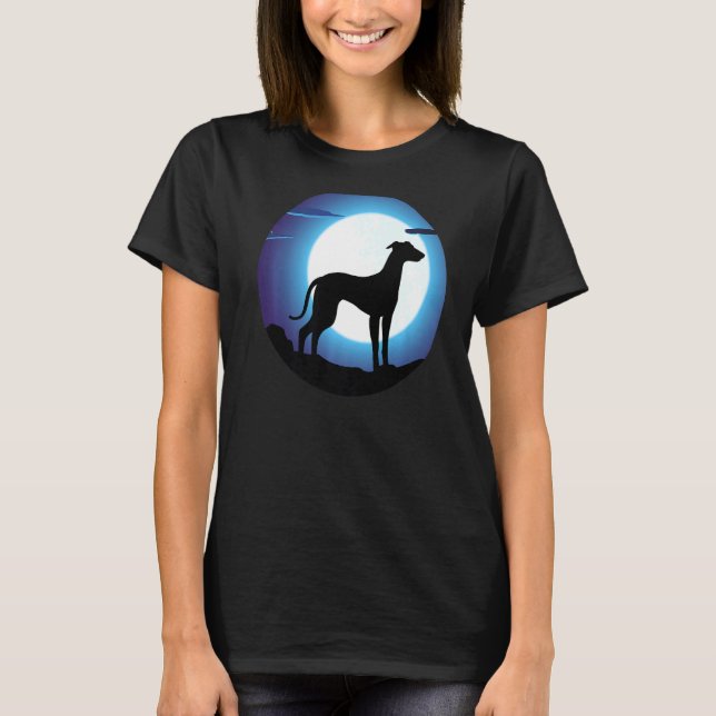 Greyhound Windhound Retro T-Shirt (Front)