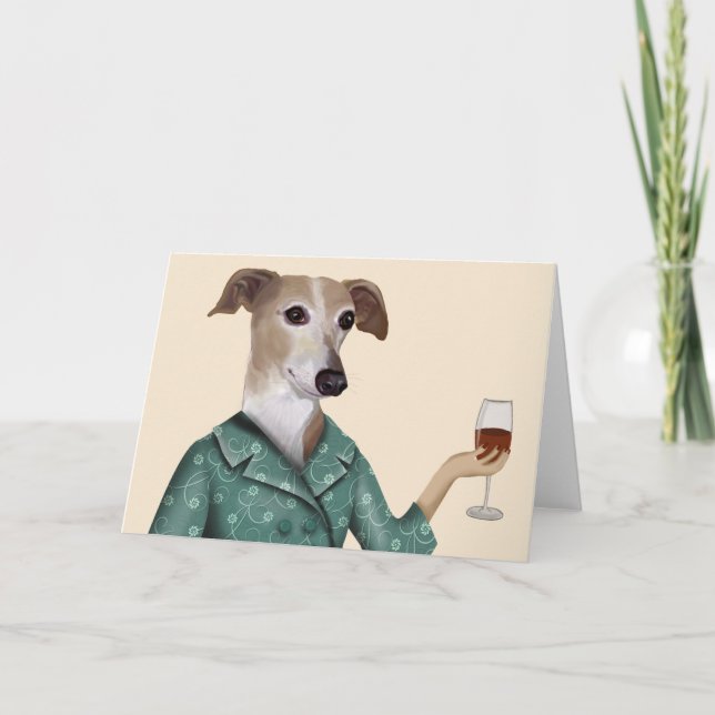 Greyhound Wine Snob Card (Front)