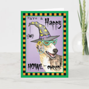 Greyhound Witch Card