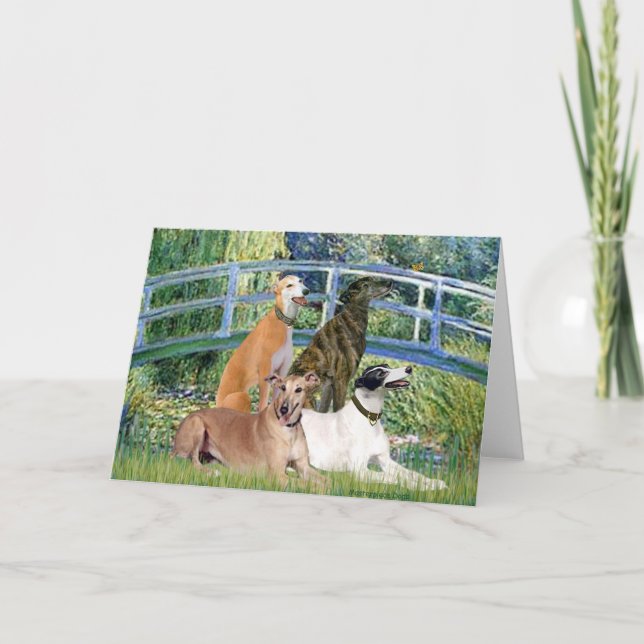 Greyhounds (four) - Bridge Card (Front)