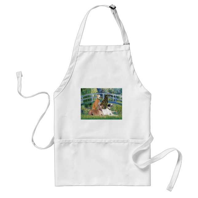 Greyhounds (four) - Bridge Standard Apron (Front)