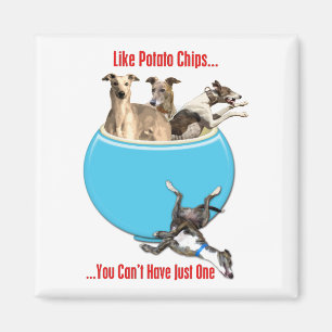 Greyhounds Like Potato Chips Magnet