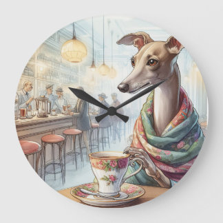 Greyhound's Tea Time Wall Clock