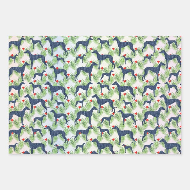 Greyhounds Wrapping Paper Sheet (Front 3)