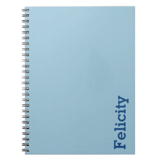 Greyish Green Blue Customisable Notebook