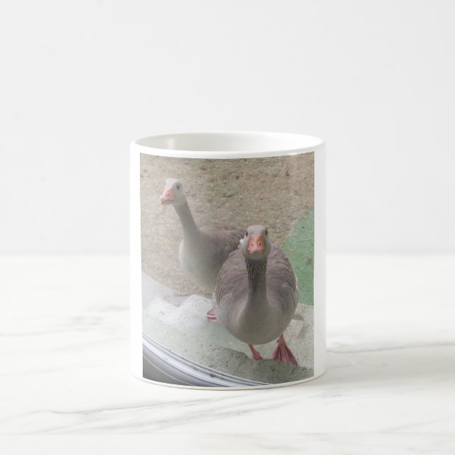 Greylag Geese White Coffee Mug (Center)