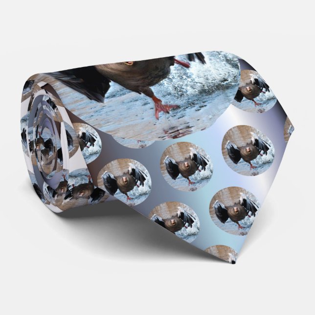 Greylag Goose on the Chase Tie (Rolled)