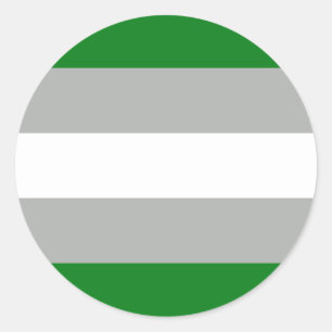 Greyromantic Pride Flag Classic Round Sticker