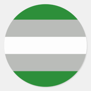 Greyromantic Pride Flag Classic Round Sticker