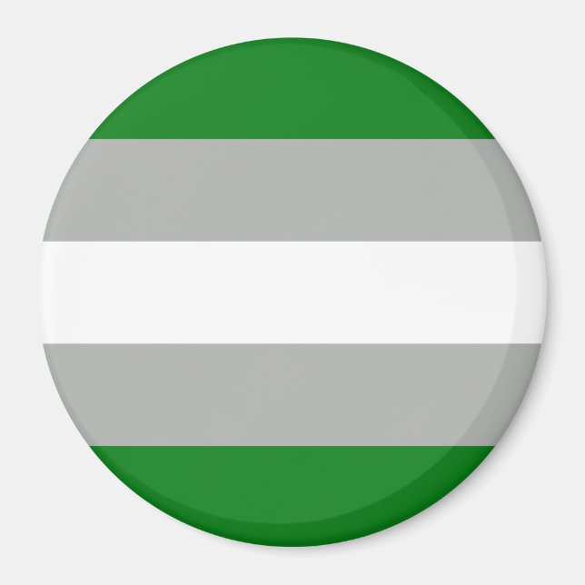 Greyromantic Pride Flag Magnet (Front)