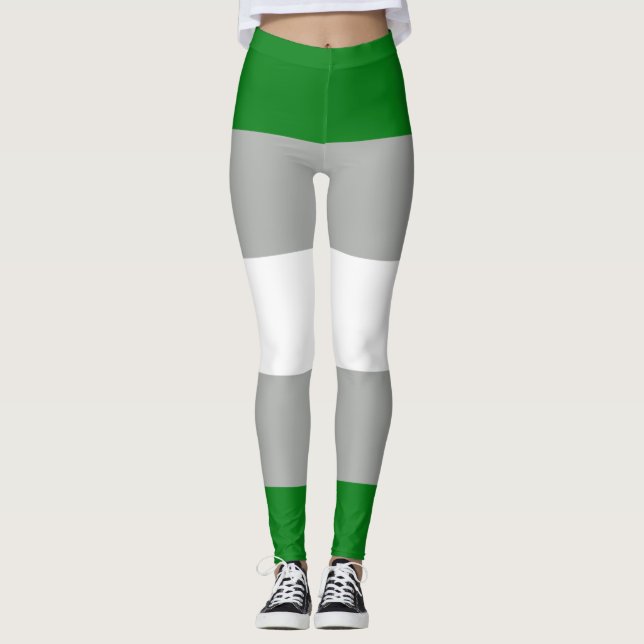 Greyromantic Pride Leggings (Front)