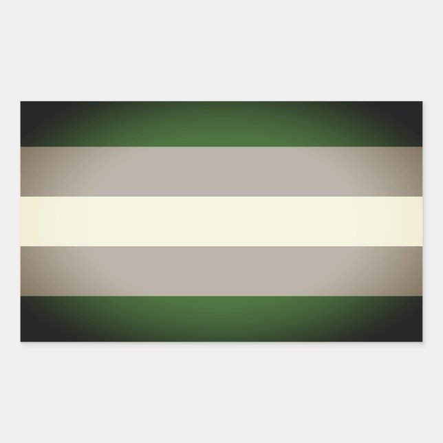 Greyromantic Pride Rectangular Sticker (Front)
