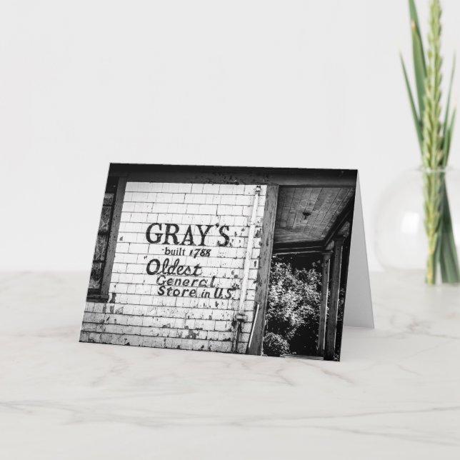 Grey's General Store Greeting Card (Front)