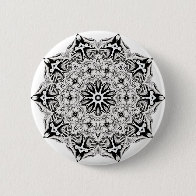 Greys lotus 6 cm round badge (Front)