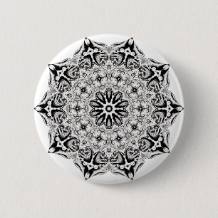 Greys lotus 6 cm round badge