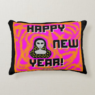 Greys New Year Wishes Accent Pillow