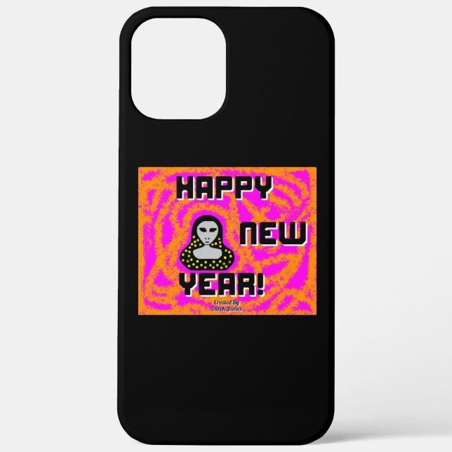 Greys New Year Wishes Apple iPhone 12 Pro Max Case (Back)
