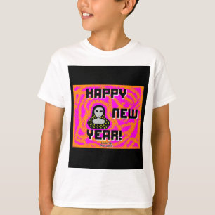 Greys New Year Wishes Boys White Basic T Shirt