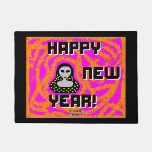 Greys New Year Wishes Door Mat