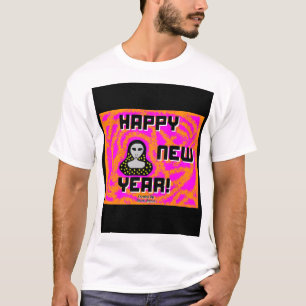 Greys New Year Wishes Men's White Basic T Shirt