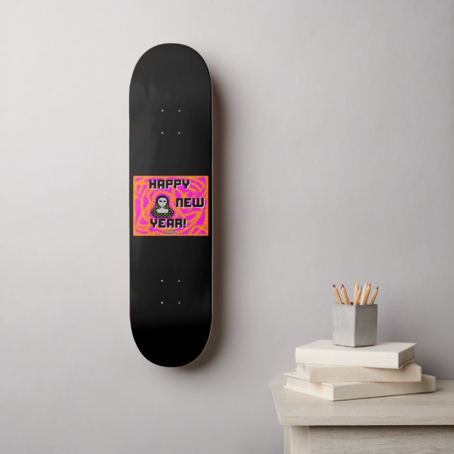 Greys New Year Wishes Skateboard (Wall Art)
