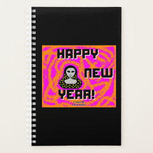 Greys New Year Wishes Small Planner
