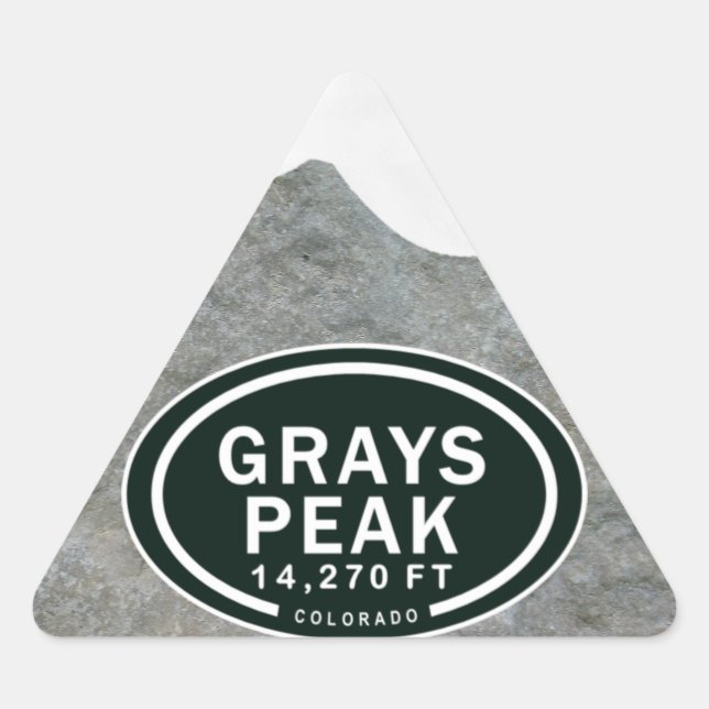 Greys Peak 14,270 FT CO Mountain Stickers (Front)