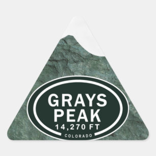 Greys Peak 14,270 FT Colorado Rocky Mountain Triangle Sticker