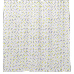 Greys & Yellow minimial pattern Shower Curtain