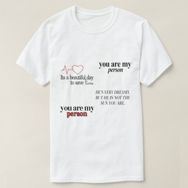 Greysanatomy Scrub Cap four  pack   T-Shirt (Design Front)