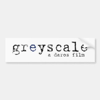 Greyscale Bumper Sticker - Plain White