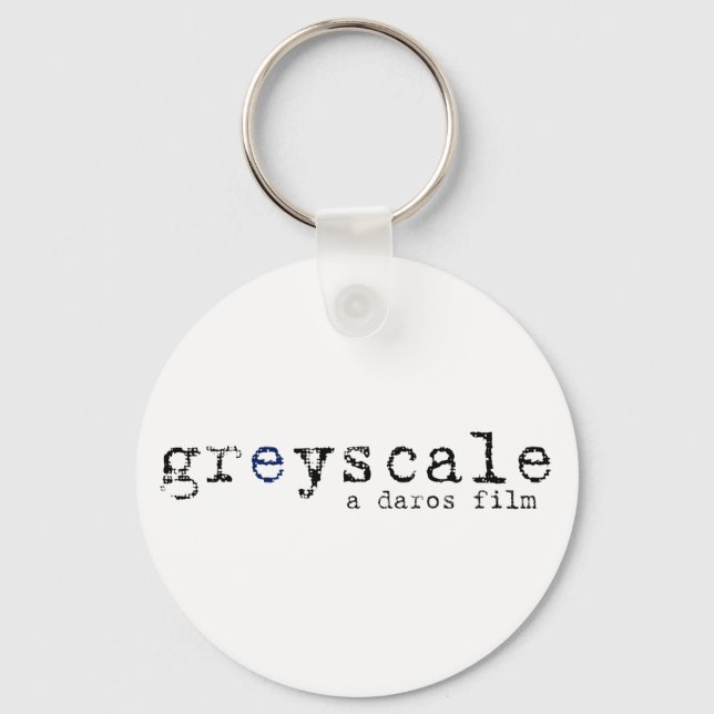 Greyscale keychain - White (Front)
